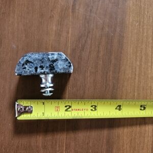 Marble Knob From Anthropology. Blaxk And Grey With Blue Shine.